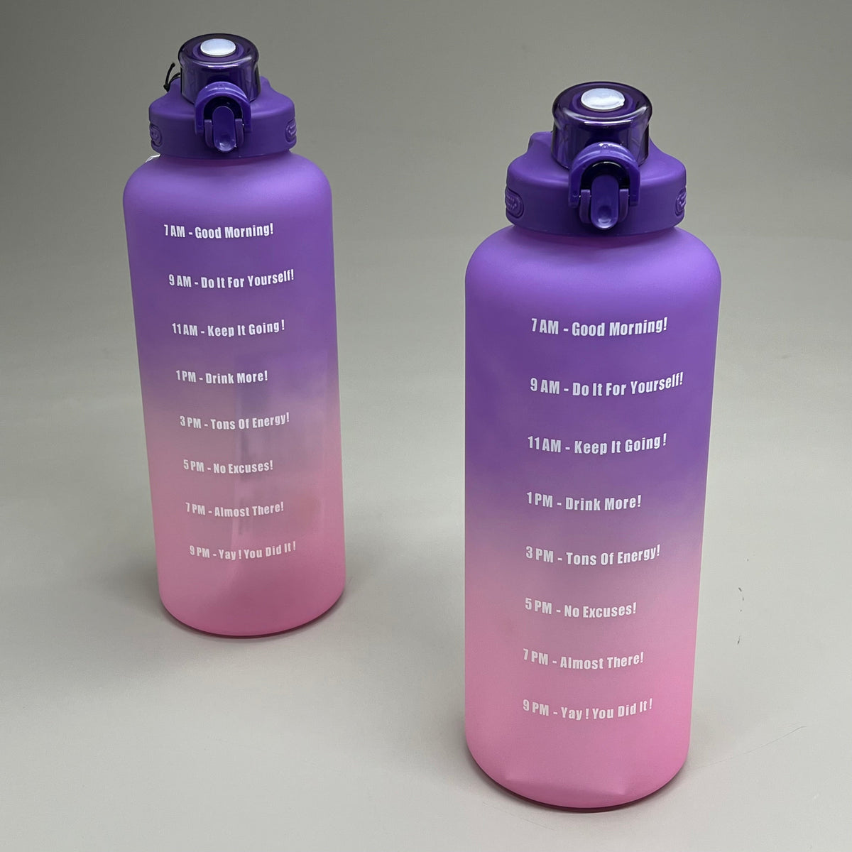 EPOCA (2 PACK) Primula Motivational Water Bottle Pink Ombre 64oz PHKH-64BL02