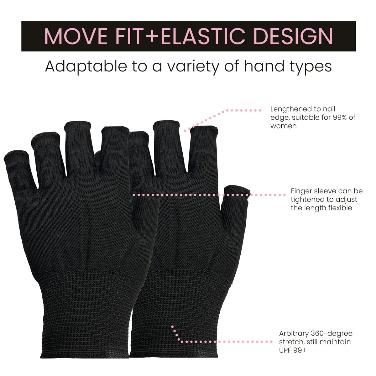 Anti-UV Glove, Anti-Suntan Hand Baking Lamp Blocking Gloves For Nail Lighting