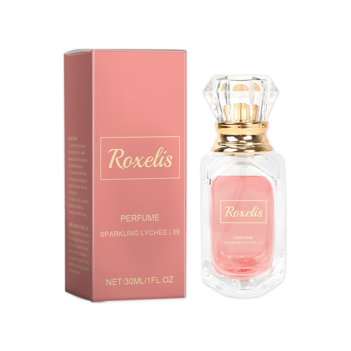 Lychee Crystal Crown Perfume, Elegant Style Fresh Body Scent Light Lingering Fresh Lychee Fragrance Fragrance