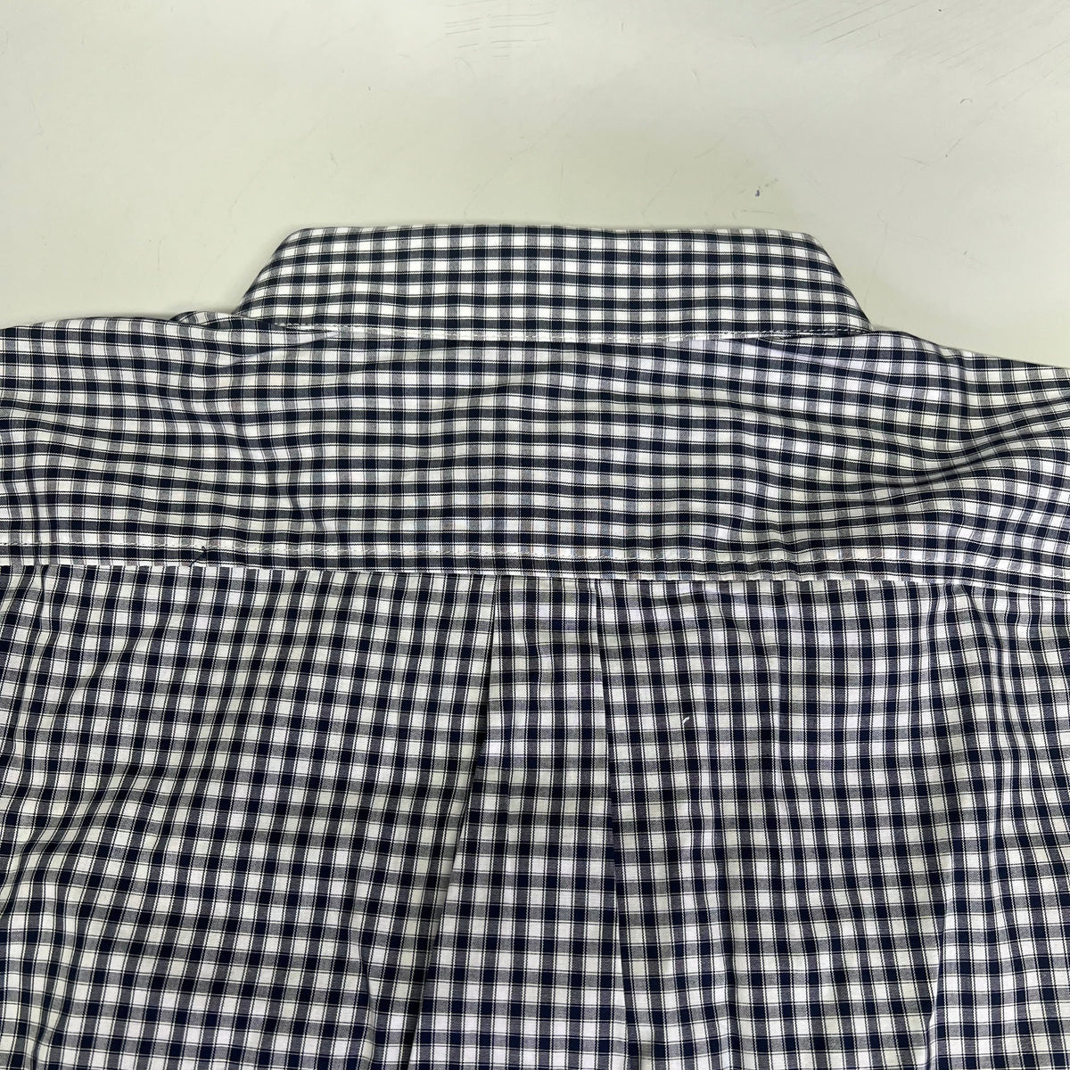 DOCKERS Signature Stain Defender Button Up Shirt Men's Sz XL Navy Blue A42520010