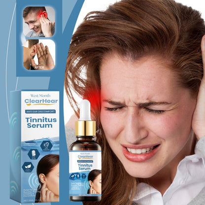 Tinnitus Serum, Cochlear Care Solution Ear Canal Cleaning Repair Tinnitus Ear Itching Ear Plugs Ear Acne Relief