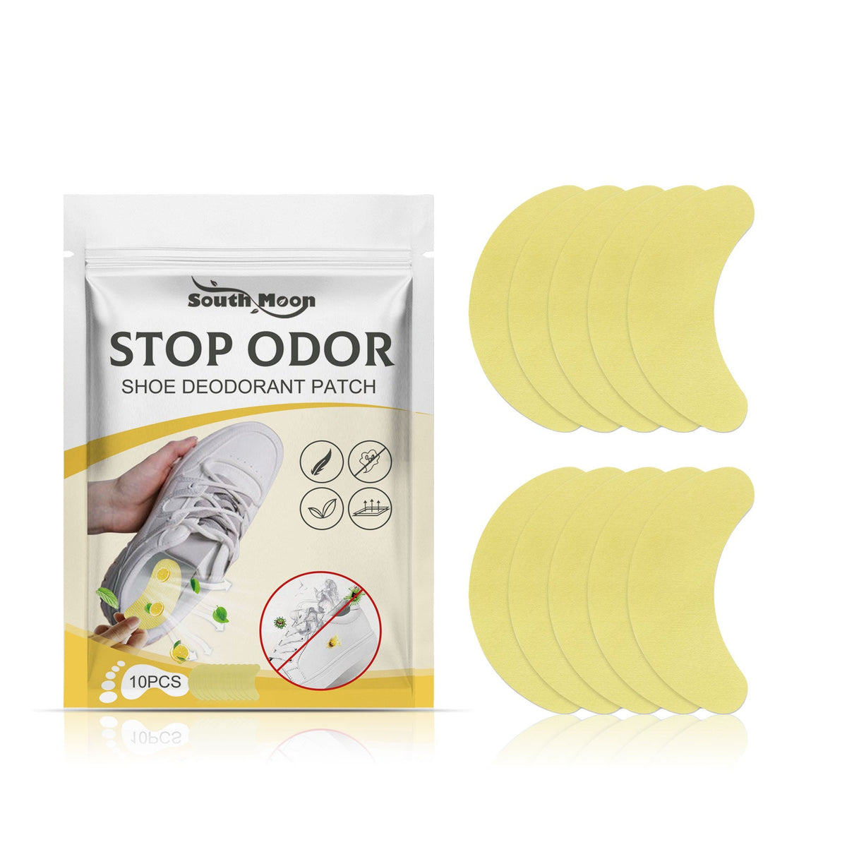 Stop Odor Shoe Deodorant Patch, Shoes Deodorant Fresh Clean Odor Absorbent Foot Sweat Insole
