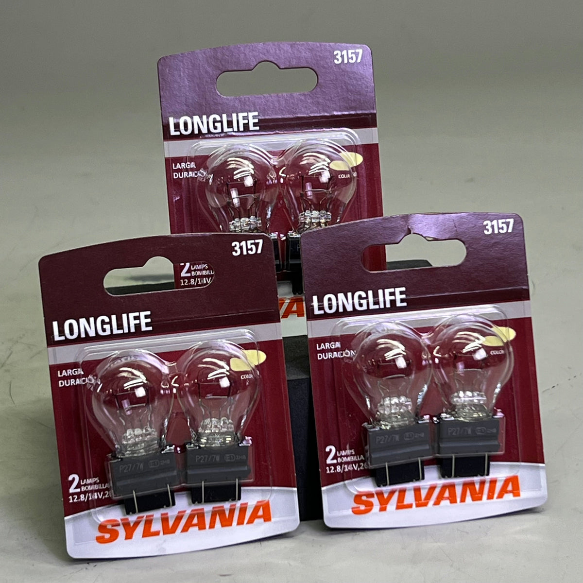 SYLVANIA (6 Bulb) Long Life Mini Bulb Clear 3157