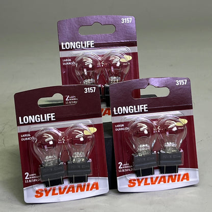 SYLVANIA (6 Bulb) Long Life Mini Bulb Clear 3157