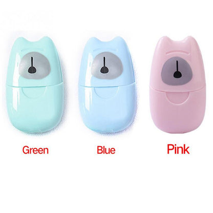 150pcs Disposable Boxed Paper Soap Travel Portable Hand Washing Box Scented Slice Sheets Mini Soap Paper Travel Makeup