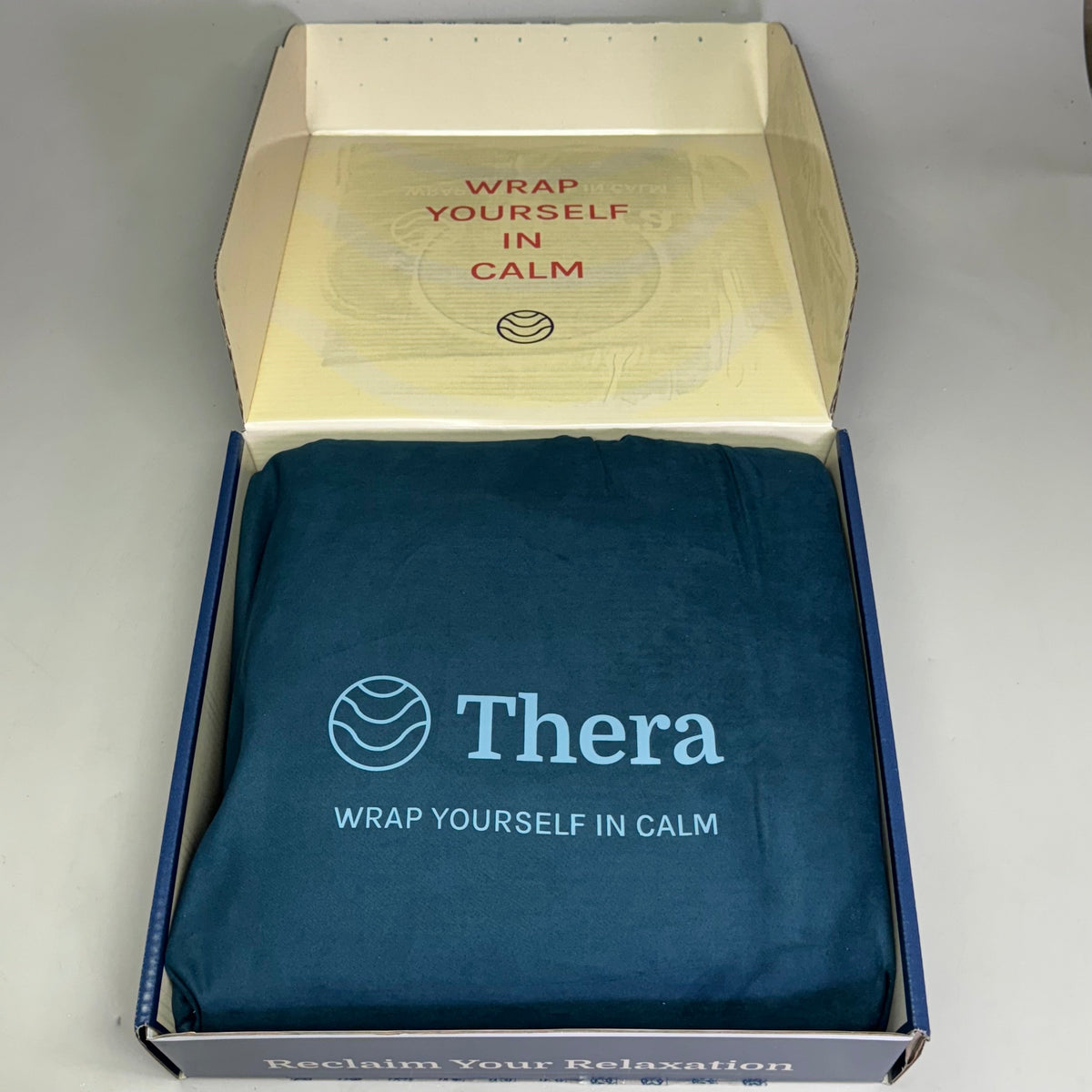 THERA Weighted Blanket Sz 42" x 66", Relaxing Aqua