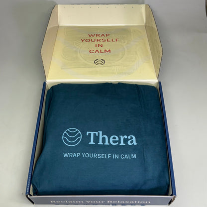THERA Weighted Blanket Sz 42" x 66", Relaxing Aqua