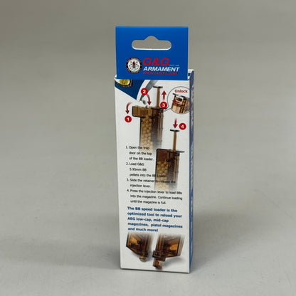 G & G ARMANMENT BB Speed Loader Transparent Brown G-08-099-1