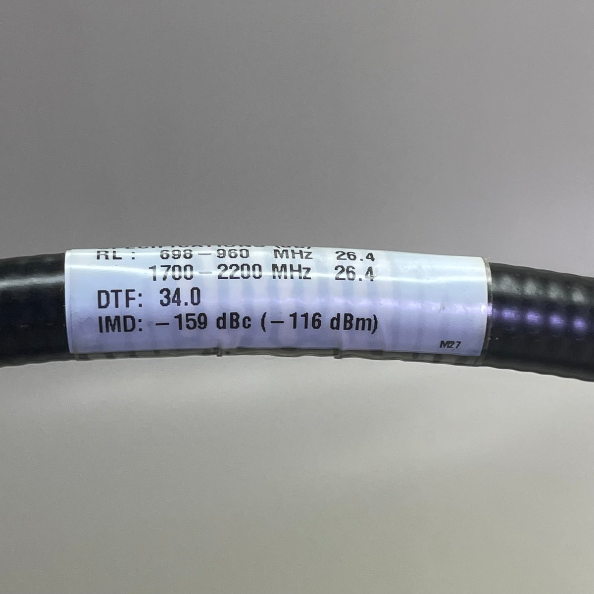 ANDREW SOLUTIONS Coaxial Cable 30 ft Black F4A-DMDM-30-P