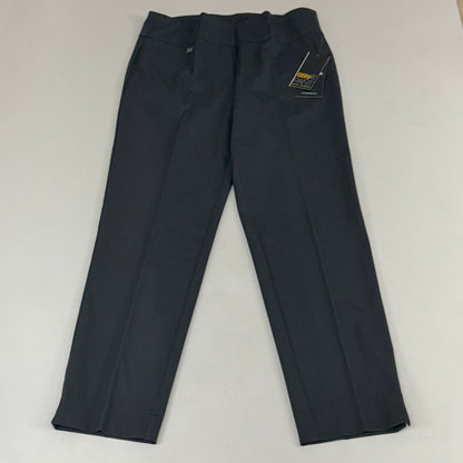 MULTIPLES Woven Ankle Pants Petite Women's Sz 12 Intgry M2623P