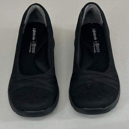 LIFESTRIDE Bzees Air Step Ballet Shoes Goody Women's 6 medium Black