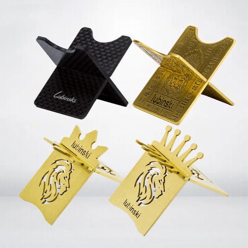 Cigar holder portable metal brass electroplated carbon fiber display cigar holder