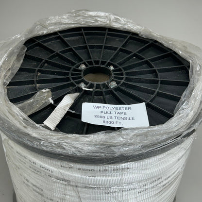 RIBBON FACTORY Woven 100% Polyester Copper Coated Pull Tape 5000', 22 Gauge