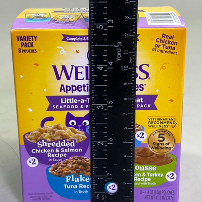WELLNESS (3 PACK) Appetizing Entrees Seafood & Poultry Wet Cat Food BB 03/27
