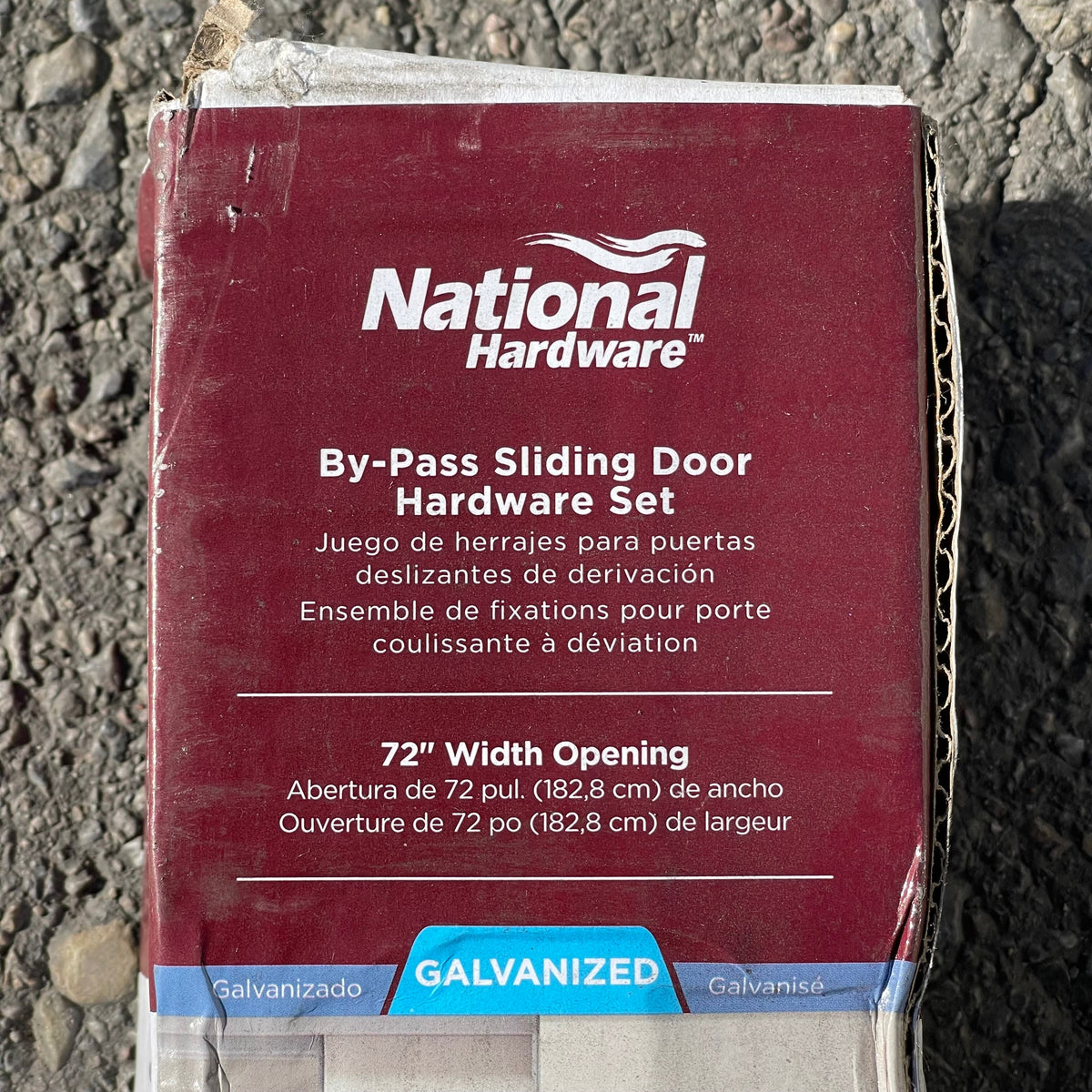 NATIONAL HARDWARE By-Pass Sliding Door Frame Hardware Set 72" N343-087 (AS-IS)