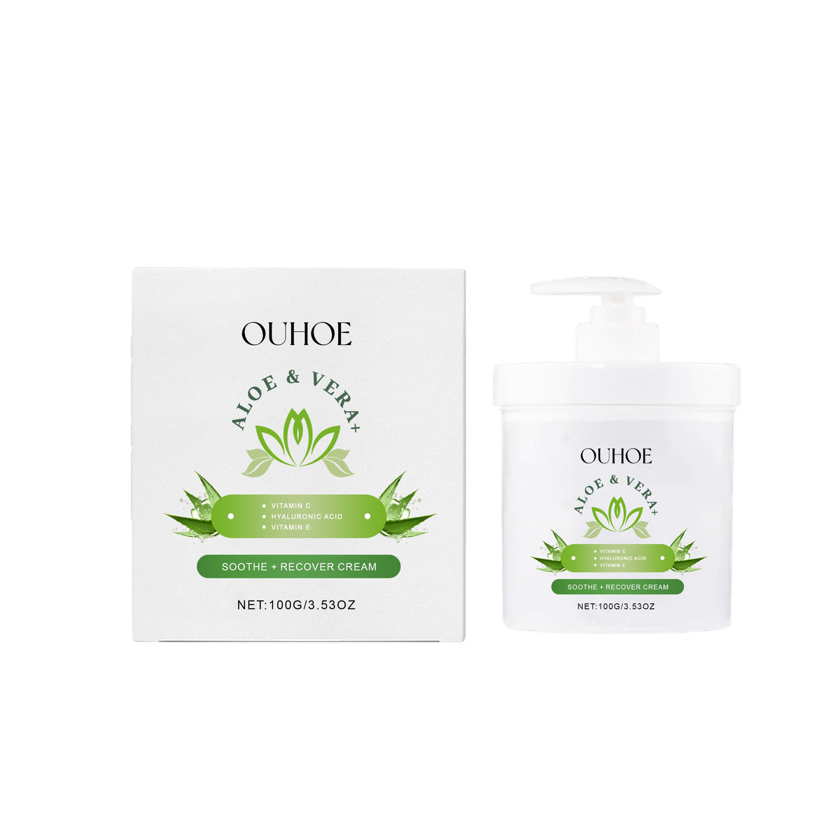 Aloe Vera Firming Moisturizer, Gentle Moisturizing Facial Skin Glow Moisturizing Cream