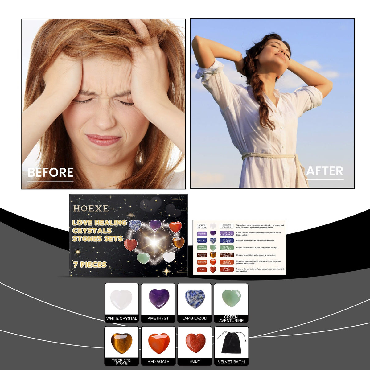 Heart Healing Crystal Chakra Kit