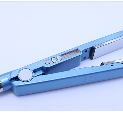 Dual purpose straight and curly hair clip straightener quick heating portable straight hair curling iron
