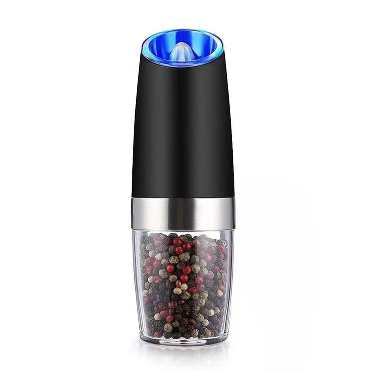 Electric Spice Grinder: Automatic, Gravity-Operated, LED Light, Adjustable Coarseness
