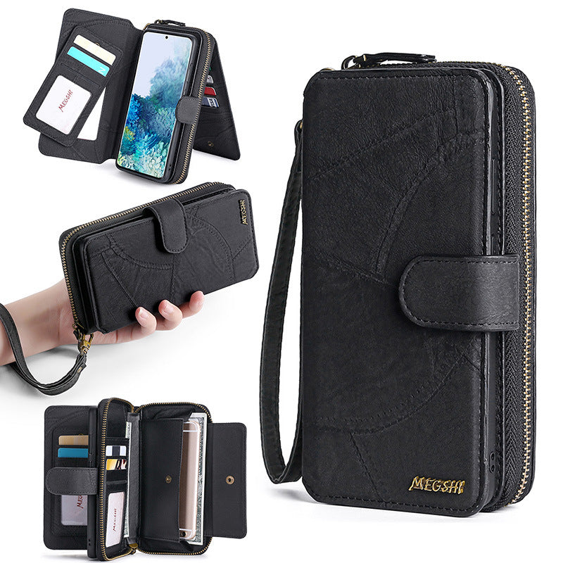 Suitable for iPhone 15 Promax phone case, wallet, card insertion phone case, flip cover leather case