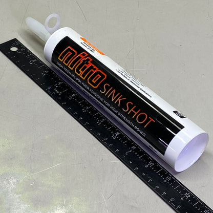 NITRO (2 PACK) Sink Shot High Tech Ms Polymer Adhesive 9.8 oz White 28224TA