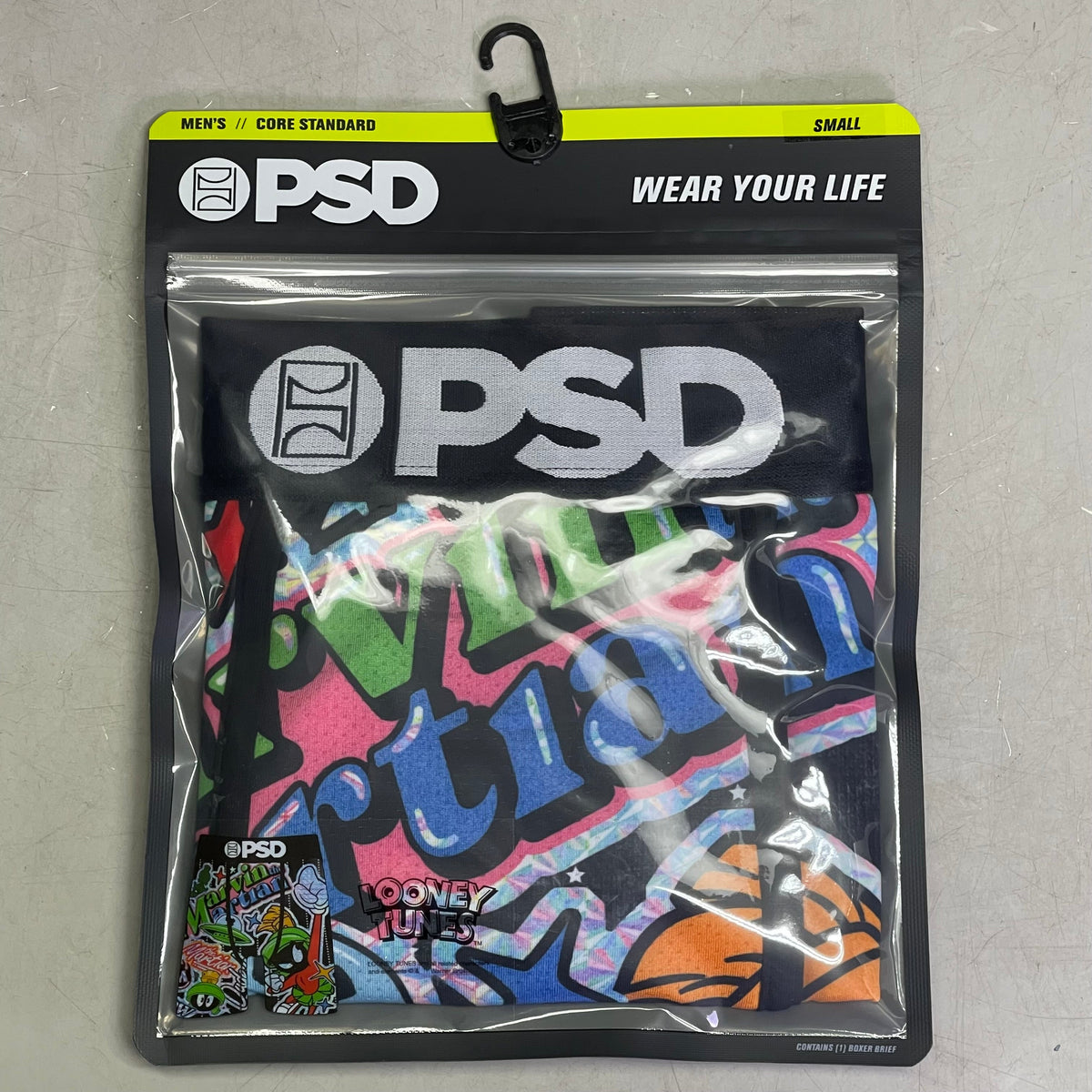 PSD Looney Tunes Marvin The Martian Boxer Briefs Small HOLO MARTIN