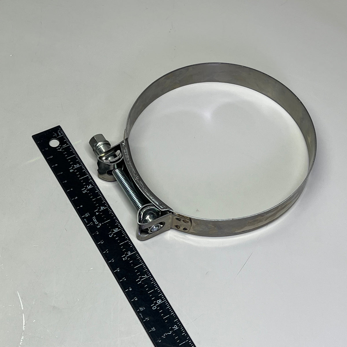 MIKALOR (2 PACK) Supra Hose Clamp W2 430SS 6.38"-6.85" Dia 1.2" W 162-174