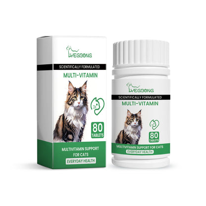 Pet Cat Multivitamin Tablets, Cats Supplement Vitamin Micronutrient Nutritional Supplements