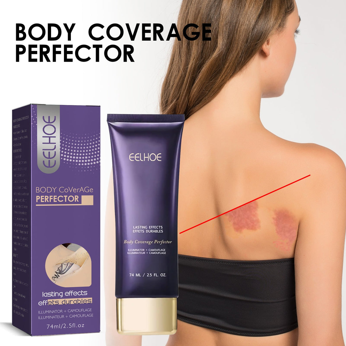Tattoo Concealer Cover Body Tattoo Scars BirthMark Moisturizing Whitening Invisible Concealer