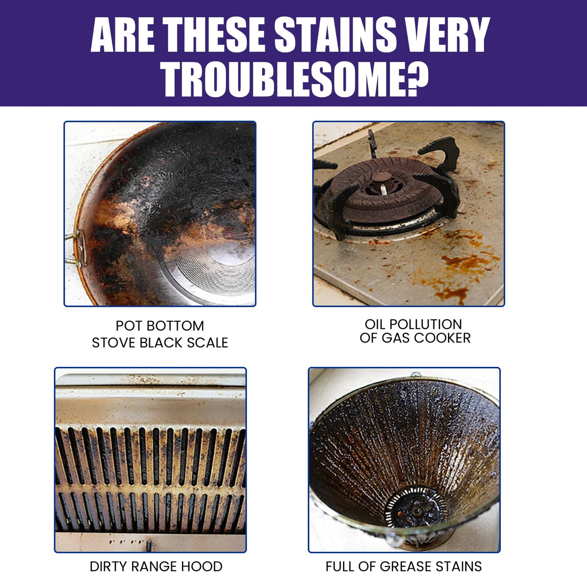 Stainless Steel Cleaner Polish, Kitchen Appliances Stove Hood Clean The Bottom Of The Pot Black Dirt Stains Rust