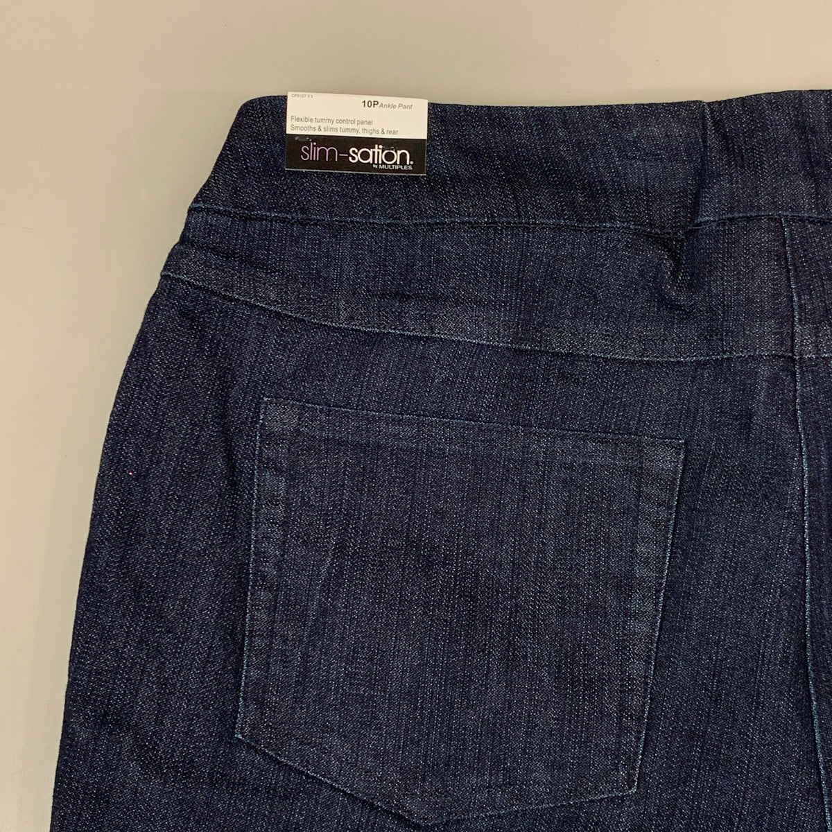 MULTIPLES Ankle Pants Petite Women's Sz 10P Denim M2623P