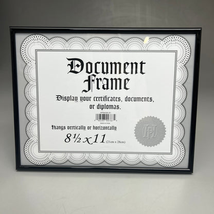 MALDEN INTERNATIONAL DESIGNS (6 PACK)  8½ x 11 Document Frames Black HP6436-81
