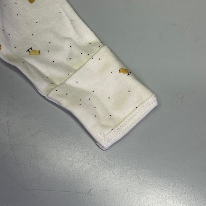 CARTERS (SET OF 2) Ducks Long Sleeve Bodysuits Baby's Sz 3M Yellow/White 1S959010