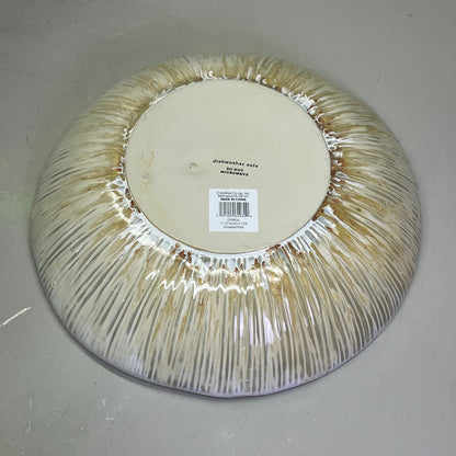 CREATIVE CO-OP Stoneware Bowl Reactive Crackle Glaze 11.5x2.5 DF8836