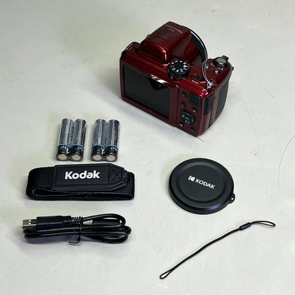 KODAK PIXPRO Digital Camera 40X Zoom 20 Megapixel AZ405 Red (New- Open Box)