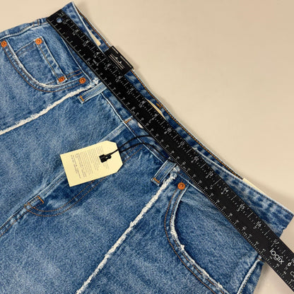 LEVIS Recrafted Icon Skirt Mid Rise Original Women's Sz 31 Novel Notion Med Wash