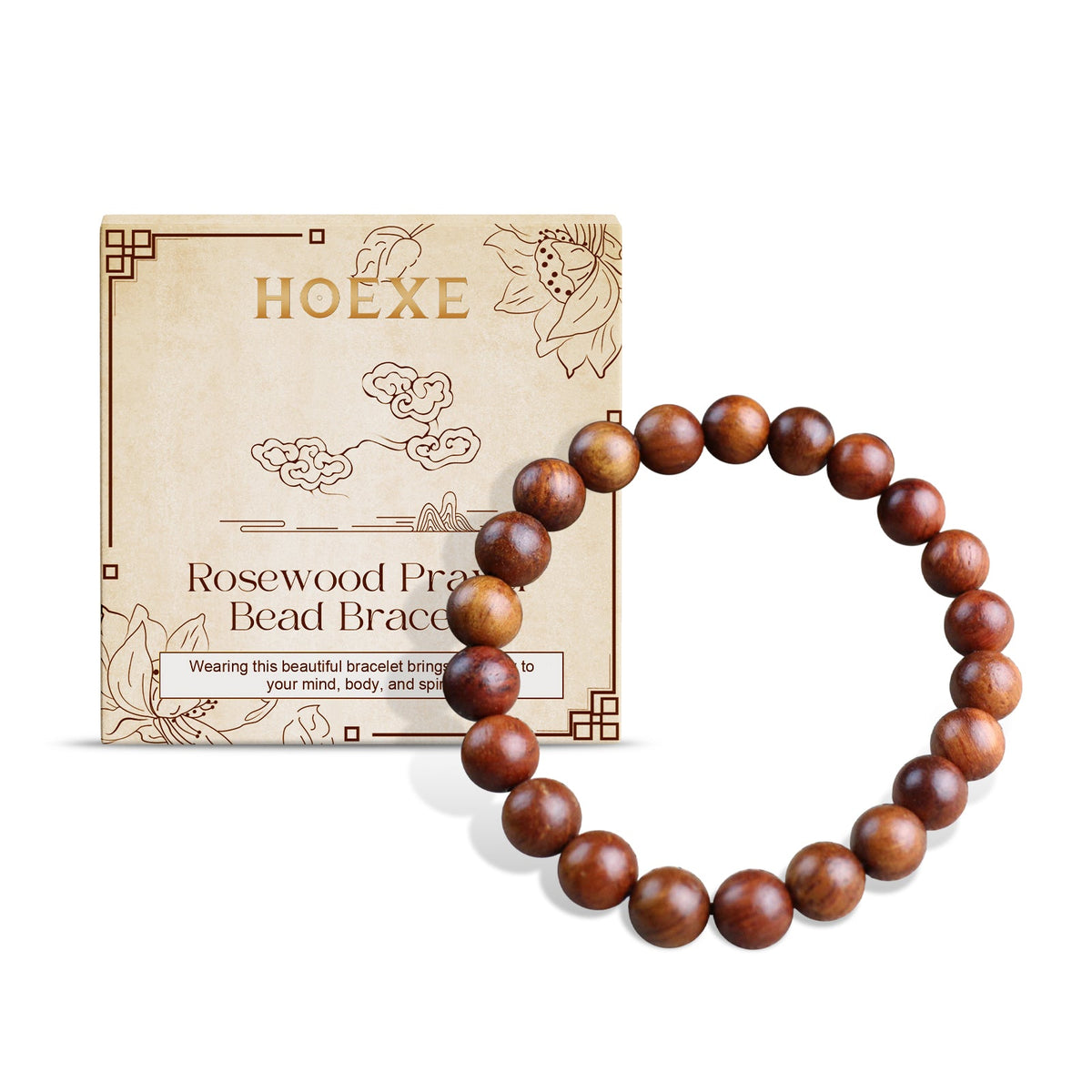 Rosewood Bracelet Unisex Everyday Decor With Rosewood Bracelet Beaded