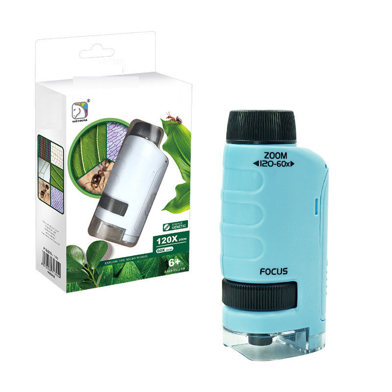 Bacterial microscope primary school student science experiment toy portable children's handheld microscope professional level