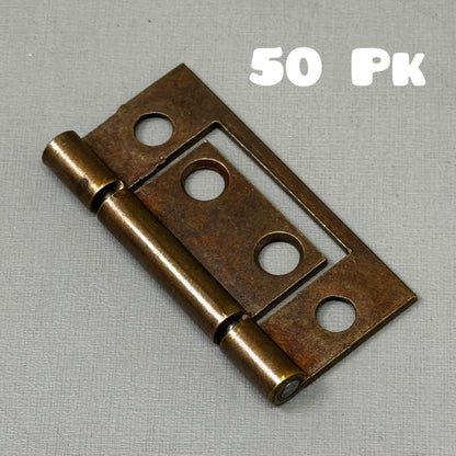 WEBER KNAPP COMPANY (50 PACK) Cabinet Door Flush Hinge 504 Finish Copper T703021