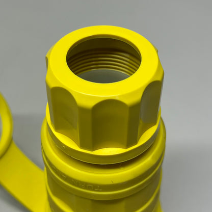 LEVITON Industrial Grade Wet Guard Connector 30 Amp, 250 Volt Yellow 162-29W48
