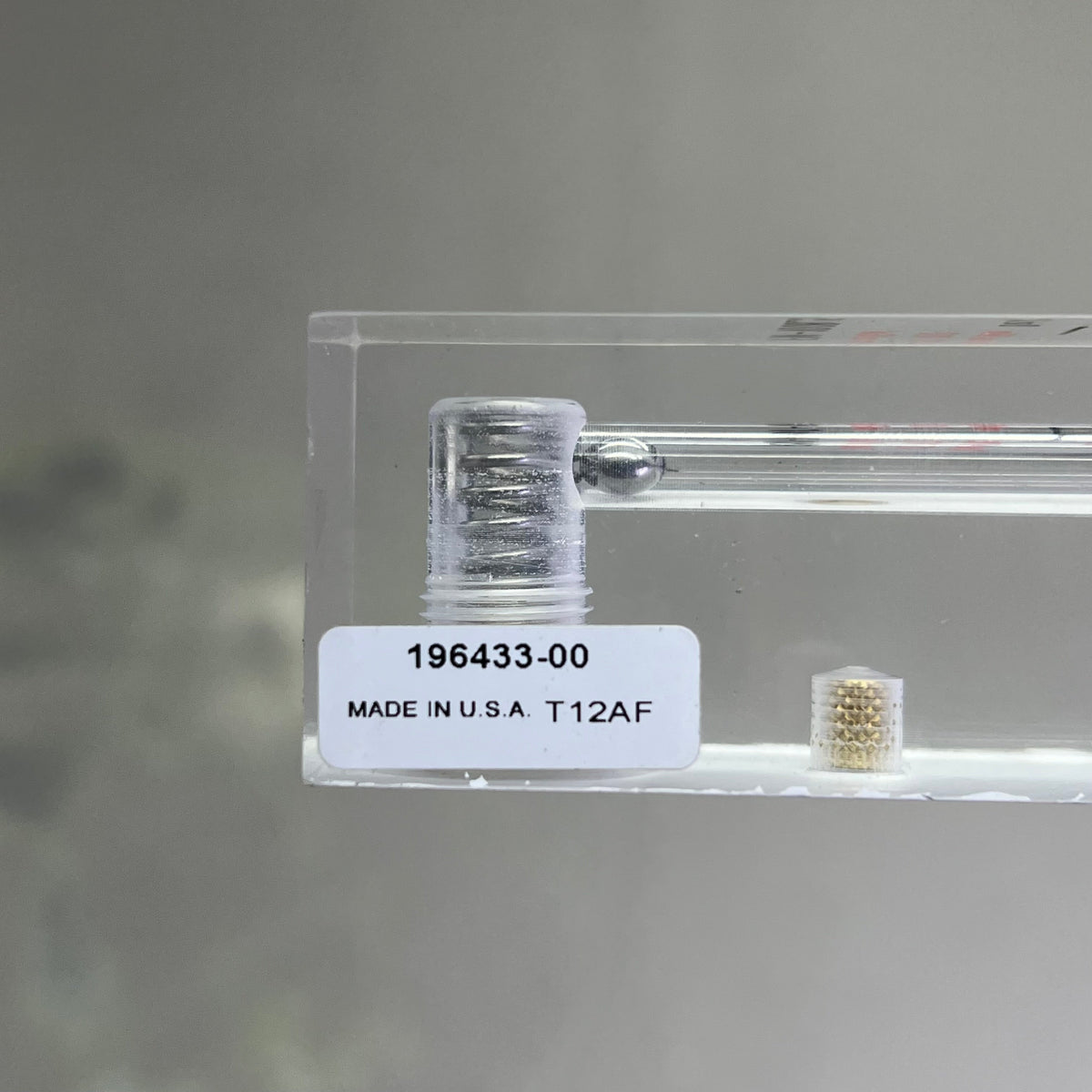 DOHRMANN ENTERPRISES INC. Flowmeter For 1/4"IDx3/8"ID Hose 6.5" Clear FM-1008.5