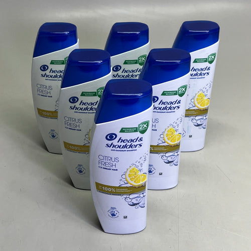 HEAD & SHOULDERS (6 PACK) Anti Dandruff Shampoo Hydrating Smooth & Silky 400 ml