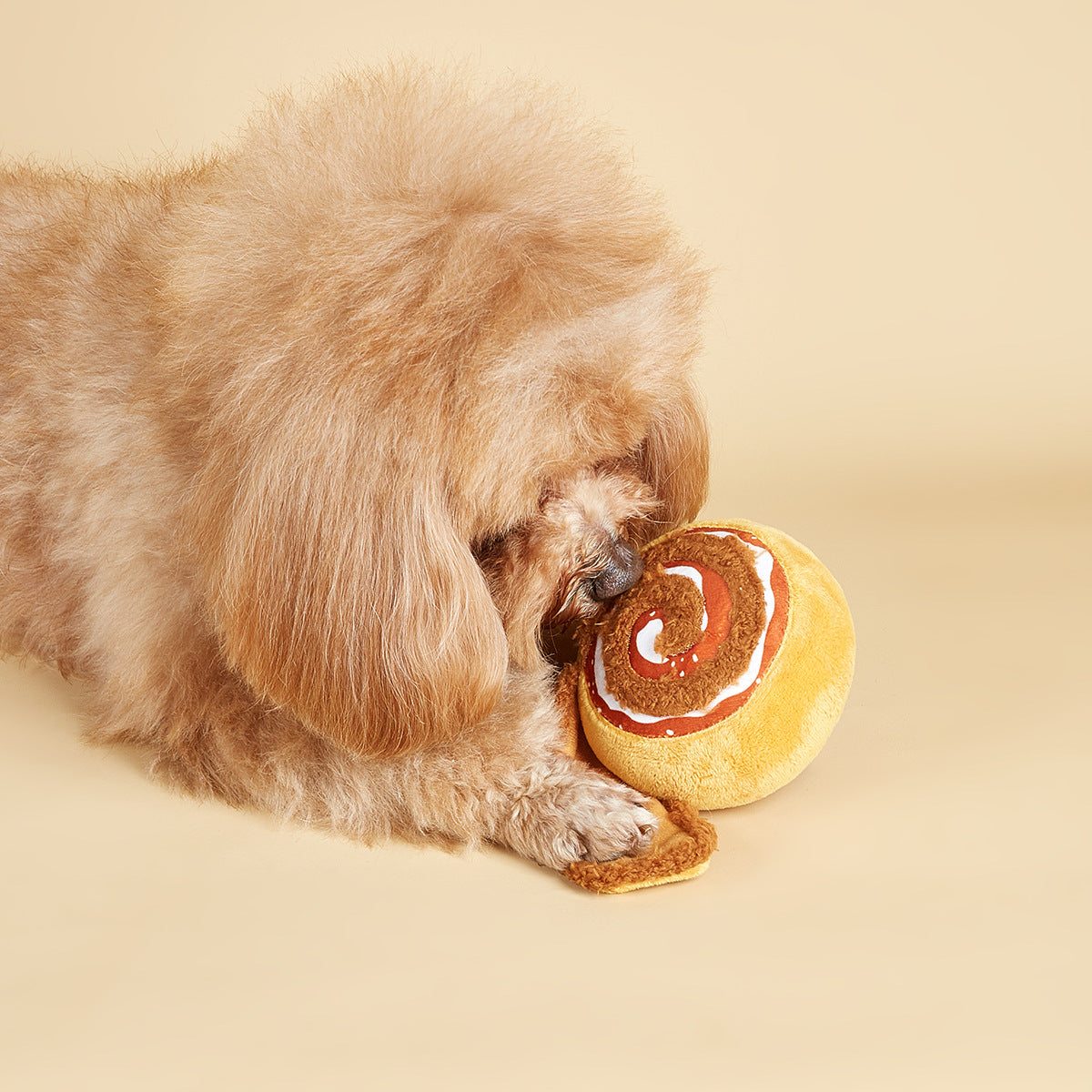 Dog grinding teeth durable plush toy biting sound toy