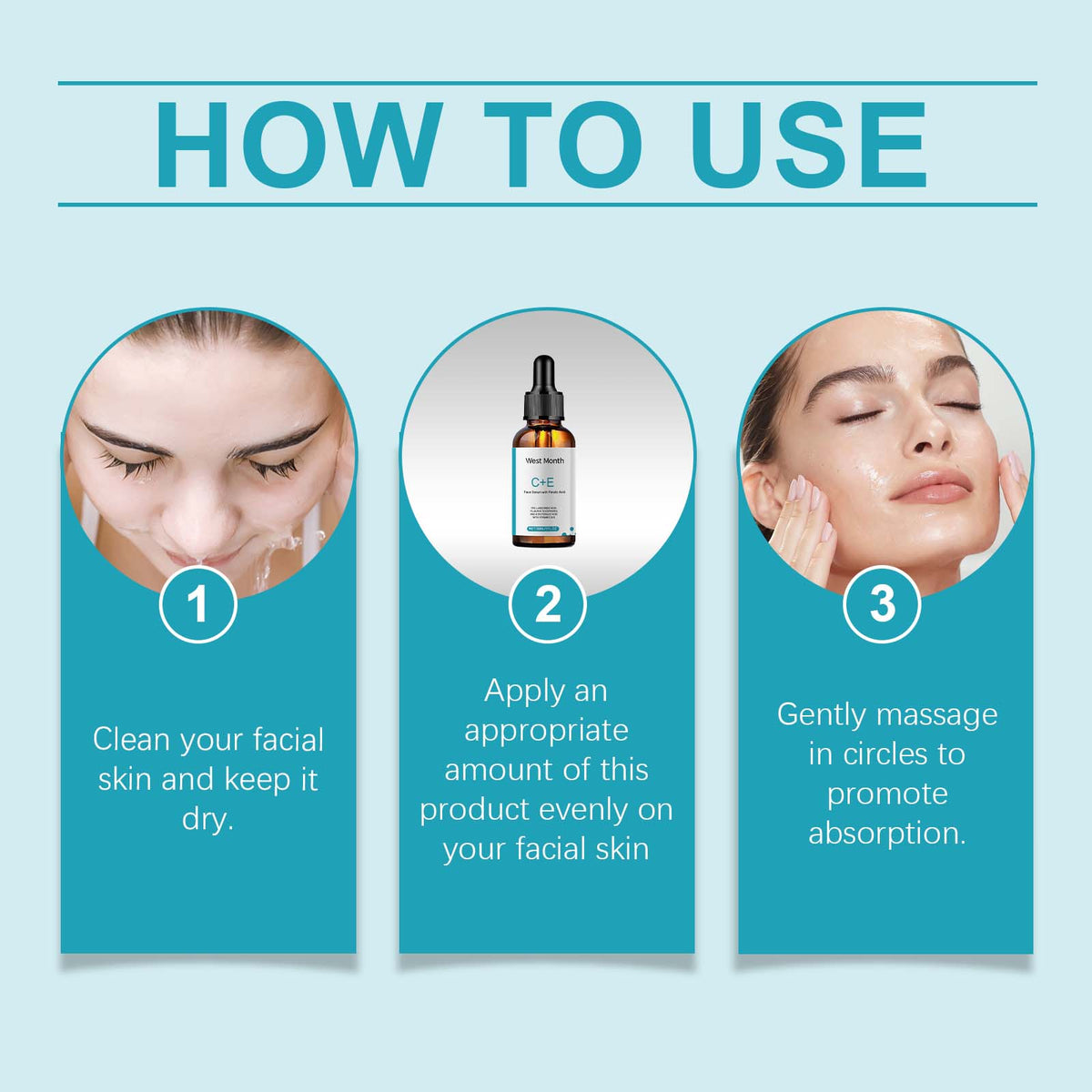 Vitamin C Facial Serum, Moisturizing, Moisturizing, Brightening And Revitalizing Skin Care