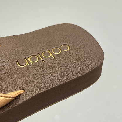 COBIAN Skinny Bounce Comfortable Synthetic Strap Women's Sz 6 Tan SKI25-230-06