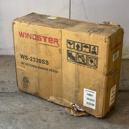 WINDSTER Kitchen Range Hood 30" Grey WS-2330SS
