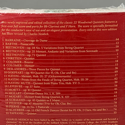 SOUTHERN MUSIC (6 PACK!) Twenty Two Woodwind Quintets New Edition Red