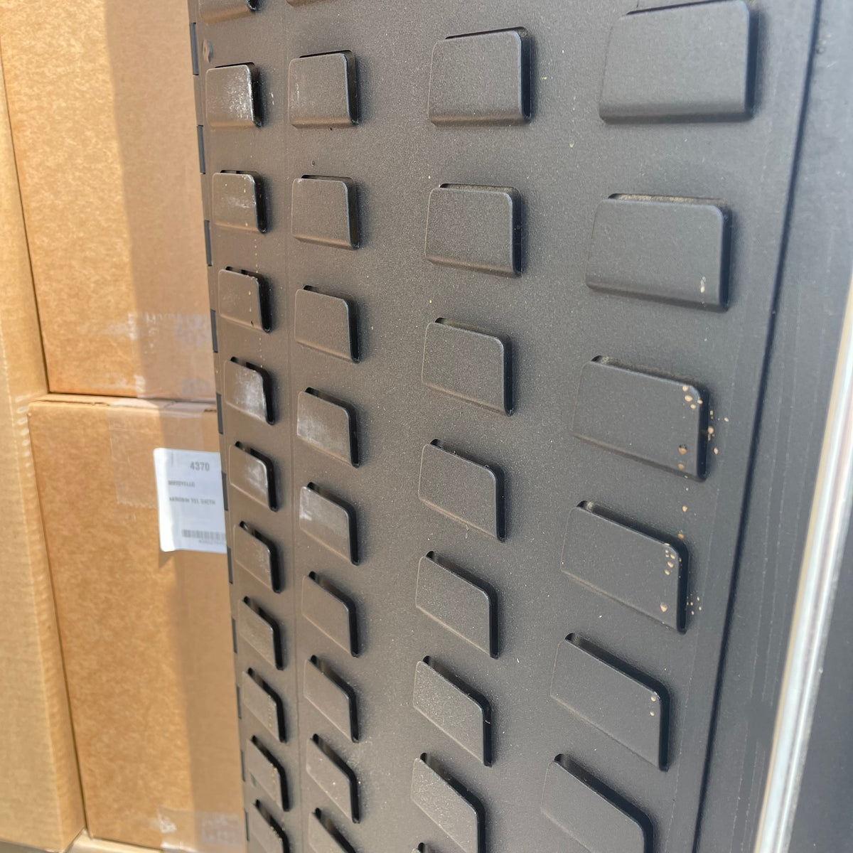 JAMCO Steel Storage Cabinet W/ 122 Yellow Bins 78" x 36" x 24" Dark Grey DF236BL