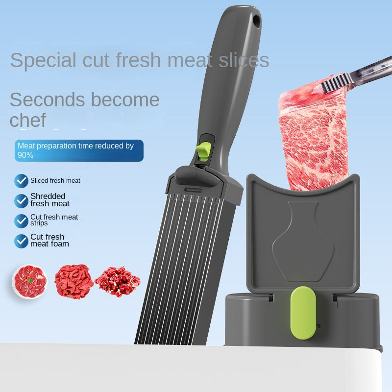 Kitchen Knife Set Home Cooking BBQ Hot Pot Fresh Meat Cutter Beef Mutton Slicer and Shredder for Poultry Meat & Hotpot