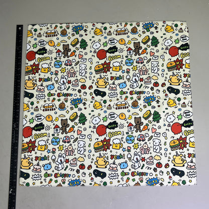 LOVLEY CAVES Self Adhesive Cat Wrap Grooming Blanket Doodle Pattern 1882742